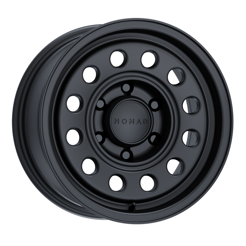 Nomad N501SB Convoy 15x7in / 6x139.7 BP / -10mm Offset / 107.95mm Bore - Satin Black Wheel-Wheels - Forged-Nomad-682108292022-