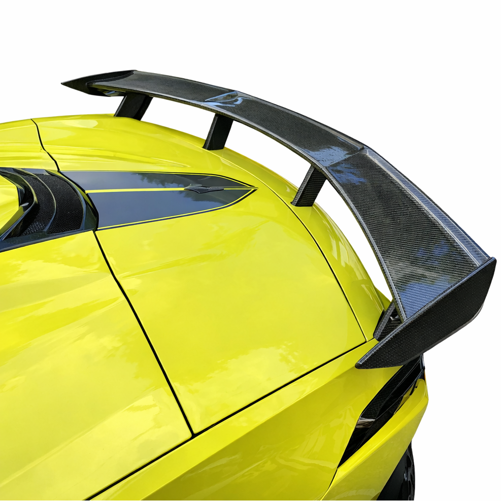 2020-2026 Corvette C8 Concept8 Carbon Fiber High Mount Rear Wing - Nowicki Autosport NAD-CFC8RW