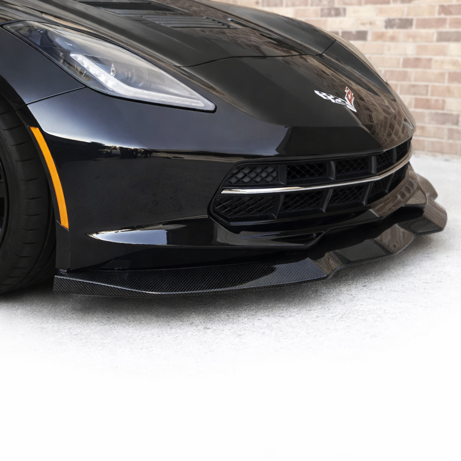 2014-19 Corvette Concept7 Carbon Fiber Front Splitter - Nowicki Autosport NAD-CFFS