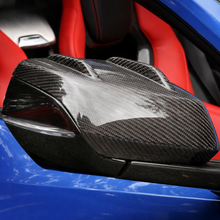 Load image into Gallery viewer, Close-up of genuine 3K carbon fiber twill and turning veins