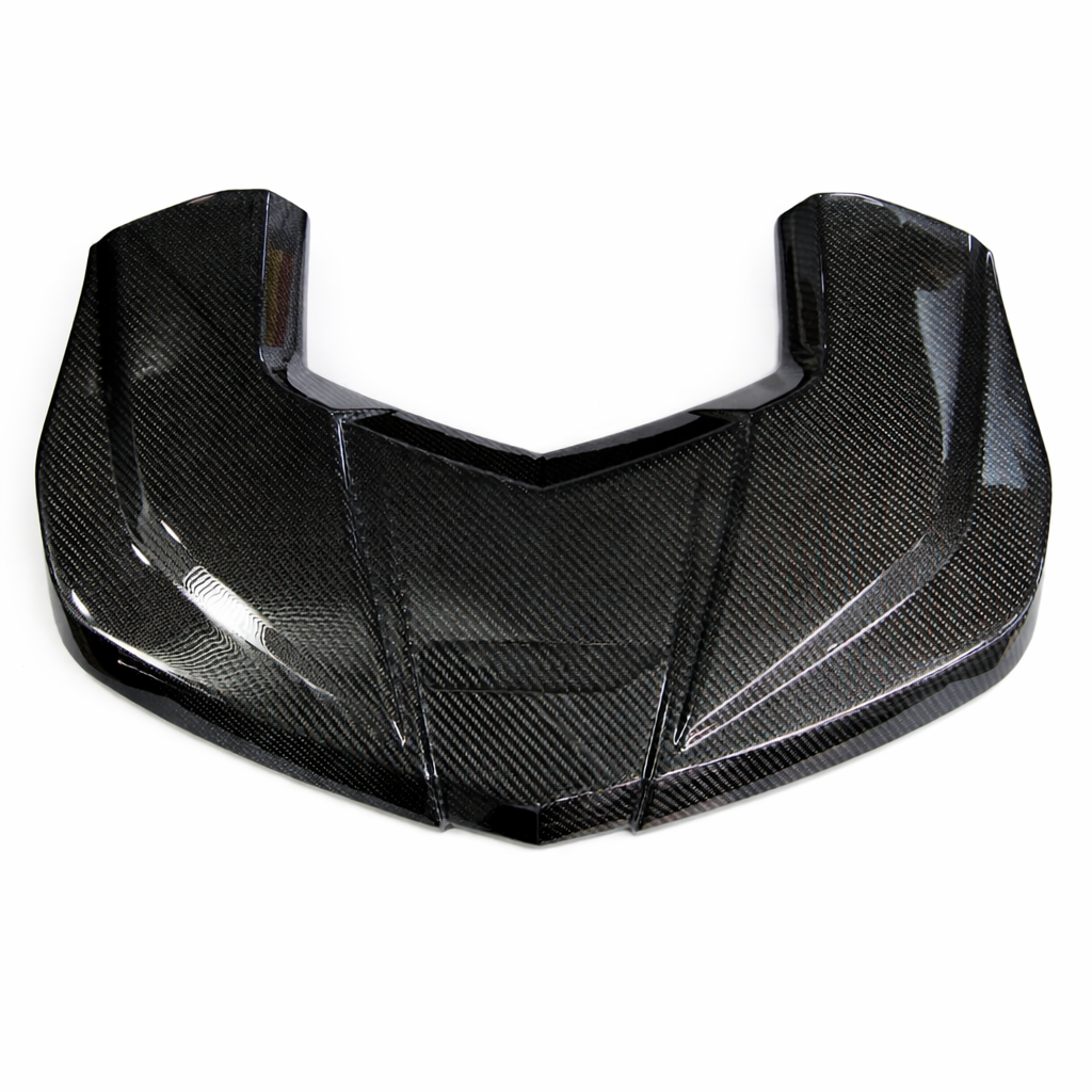 Nowicki carbon fiber engine cover full view glossy finish