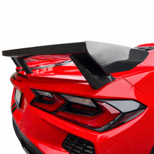 Load image into Gallery viewer, Carbon fiber rear wing installed on Corvette C8 Coupe