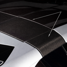 Load image into Gallery viewer, Carbon fiber Targa bar installed on Corvette C8 Coupe roof