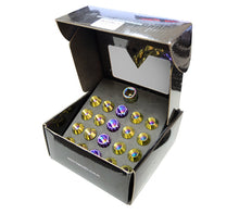 Load image into Gallery viewer, NRG 200 Series M12 X 1.5 Titanium Lug Nut Set - 21 Pc w/Lock Key Socket - Neochrome - Black Ops Auto Works