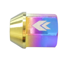 Load image into Gallery viewer, NRG 200 Series M12 X 1.5 Titanium Lug Nut Set - 21 Pc w/Lock Key Socket - Neochrome - Black Ops Auto Works