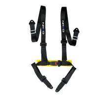 Load image into Gallery viewer, NRG 4-point seat belt harness with buckle lock, black