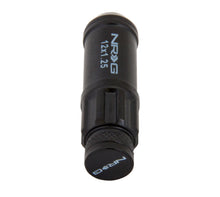 Load image into Gallery viewer, NRG 700 Series M12 X 1.25 Steel Lug Nut w/Dust Cap Cover Set 21 Pc w/Locks &amp; Lock Socket - Black - Black Ops Auto Works