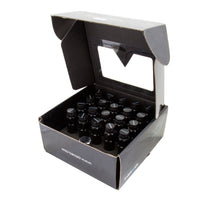 Load image into Gallery viewer, NRG 700 Series M12 X 1.25 Steel Lug Nut w/Dust Cap Cover Set 21 Pc w/Locks &amp; Lock Socket - Black - Black Ops Auto Works