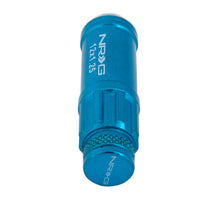 Load image into Gallery viewer, NRG 700 Series M12 X 1.25 Steel Lug Nut w/Dust Cap Cover Set 21 Pc w/Locks &amp; Lock Socket - Blue - Black Ops Auto Works