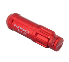 Load image into Gallery viewer, NRG 700 Series M12 X 1.25 Steel Lug Nut w/Dust Cap Cover Set 21 Pc w/Locks &amp; Lock Socket - Red - Black Ops Auto Works