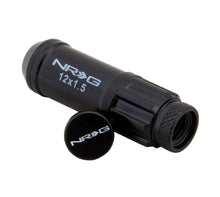 Load image into Gallery viewer, NRG 700 Series M12 X 1.5 Steel Lug Nut w/Dust Cap Cover Set 21 Pc w/Locks &amp; Lock Socket - Black - Black Ops Auto Works