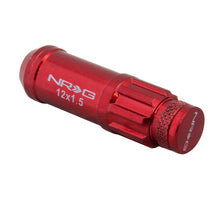 Load image into Gallery viewer, NRG 700 Series M12 X 1.5 Steel Lug Nut w/Dust Cap Cover Set 21 Pc w/Locks &amp; Lock Socket - Red - Black Ops Auto Works