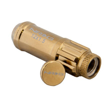 Load image into Gallery viewer, NRG 700 Series M12 X 1.5 Steel Lug Nut w/Dust Cap Cover Set 21 Pc w/Locks &amp; Socket - Chrome Gold - Black Ops Auto Works