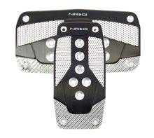 Load image into Gallery viewer, NRG Aluminum Sport Pedal A/T - Black w/Silver Carbon - Black Ops Auto Works