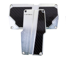 Load image into Gallery viewer, NRG Brushed Aluminum Sport Pedal A/T - Silver w/Black Carbon - Black Ops Auto Works