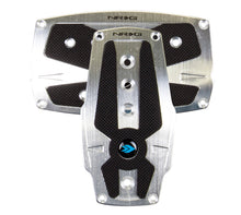 Load image into Gallery viewer, NRG Brushed Aluminum Sport Pedal A/T - Silver w/Black Rubber Inserts - Black Ops Auto Works