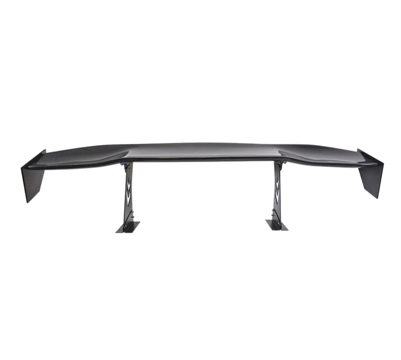 NRG Carbon Fiber Spoiler - Universal (69in.) w/NRG Logo / Stand Cut Out / Large Side Plate - Black Ops Auto Works