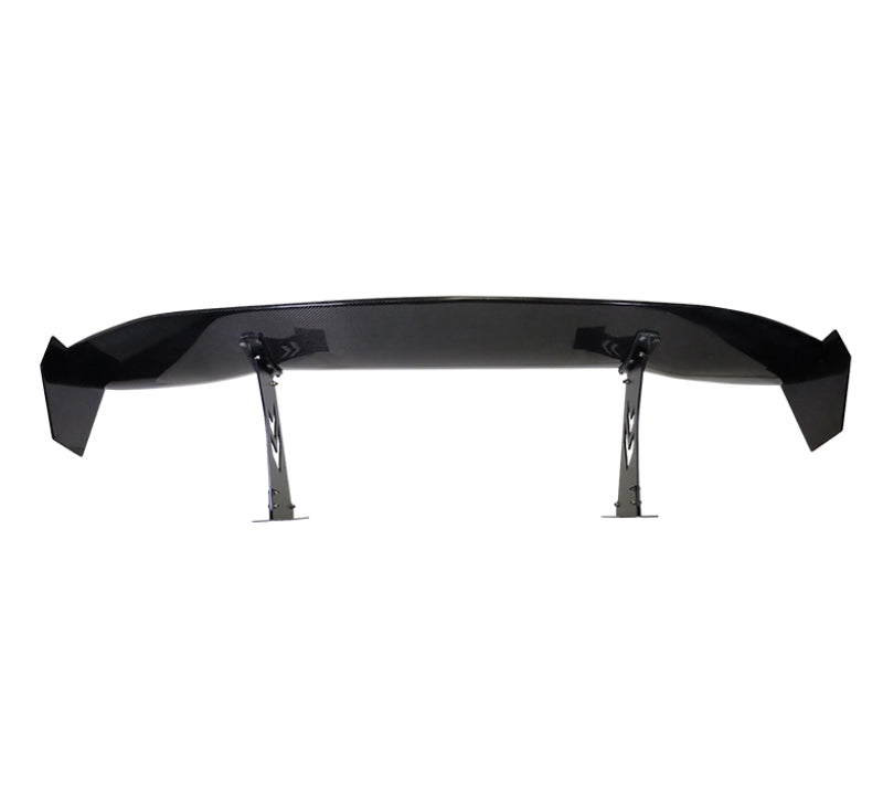 NRG Carbon Fiber Spoiler - Universal (69in.) w/NRG Logo / Stand Cut Out / Large Side Plate - Black Ops Auto Works