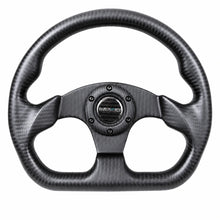 Load image into Gallery viewer, NRG Carbon Fiber Steering Wheel (320mm) Flat Bottom Matte Black Carbon - NRG ST-009CF/MB