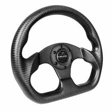 Load image into Gallery viewer, NRG Carbon Fiber Steering Wheel (320mm) Flat Bottom Matte Black Carbon - NRG ST-009CF/MB