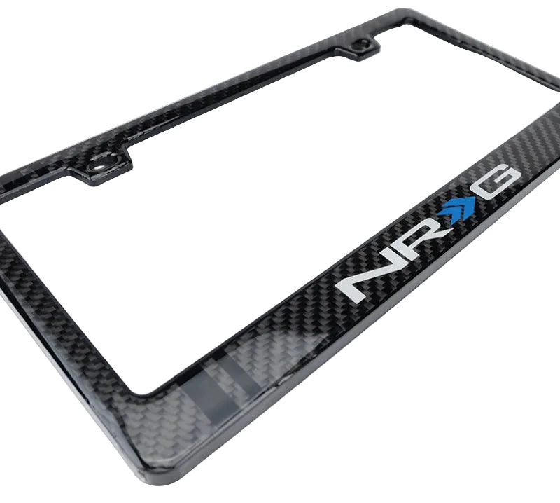 NRG NRG Carbon License Plate Frame/ Fiber Poly Dip Finish Wet w/ NRG Logo