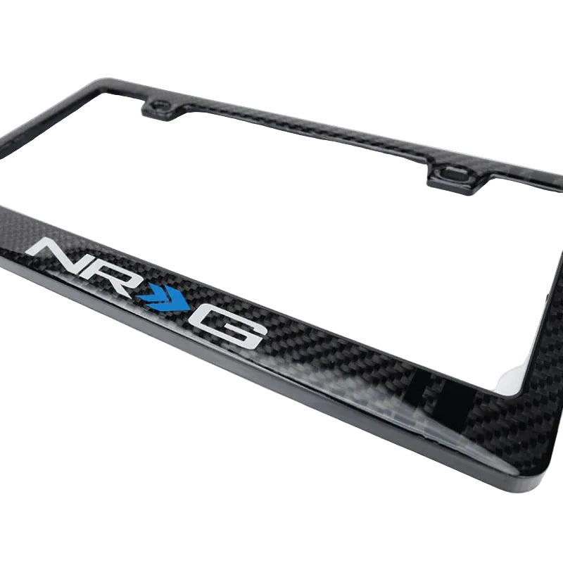 NRG NRG Carbon License Plate Frame/ Fiber Poly Dip Finish Wet w/ NRG Logo