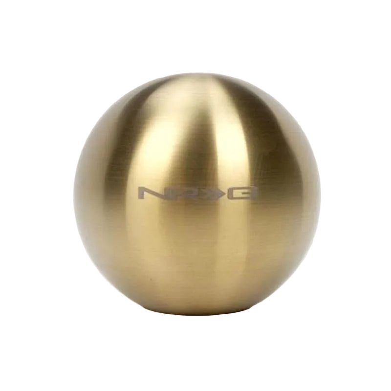 NRG NRG Chrome Gold Titanium Round Shifter Heavy Weight