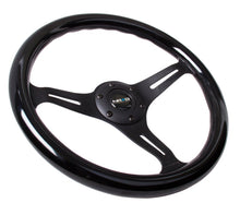 Load image into Gallery viewer, NRG Classic Wood Grain Steering Wheel (350mm) Black Paint Grip w/Black 3-Spoke Center - Black Ops Auto Works