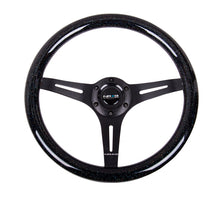 Load image into Gallery viewer, NRG Classic Wood Grain Steering Wheel (350mm) Black Sparkled Grip w/Black 3-Spoke Center - Black Ops Auto Works