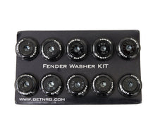 Load image into Gallery viewer, NRG Fender Washer Kit w/Color Matched M6 Bolt Rivets For Plastic (Black) - Set of 10 - Black Ops Auto Works