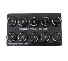 Load image into Gallery viewer, NRG Fender Washer Kit w/Color Matched M6 Bolt Rivets For Plastic (Black) - Set of 10 - Black Ops Auto Works