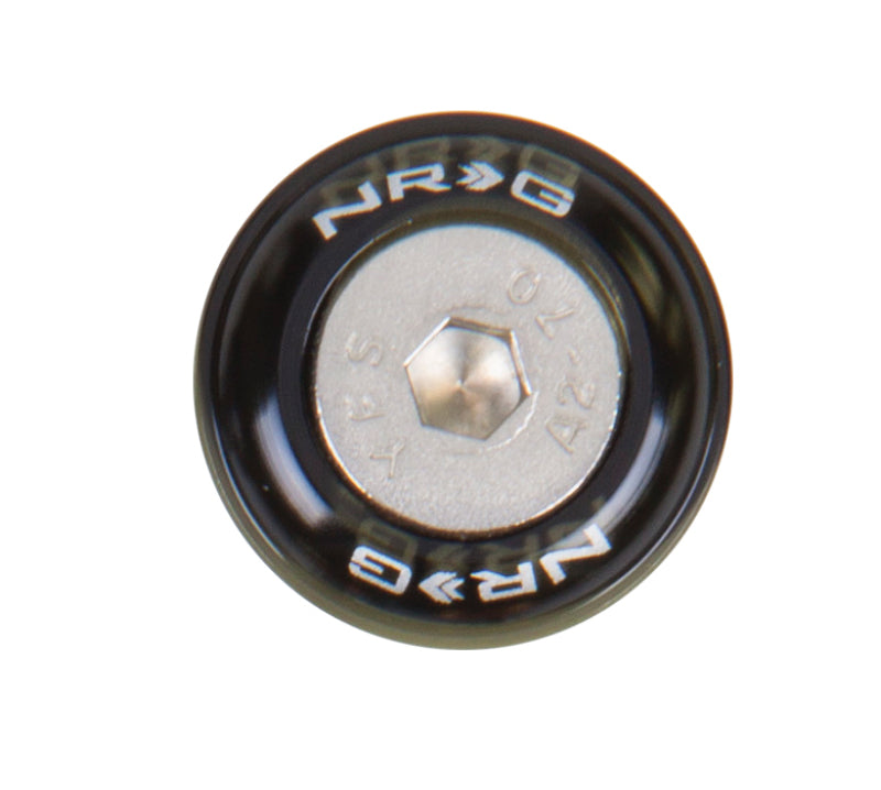 NRG Fender Washer Kit w/Rivets For Metal (Black) - Set of 10 - Black Ops Auto Works