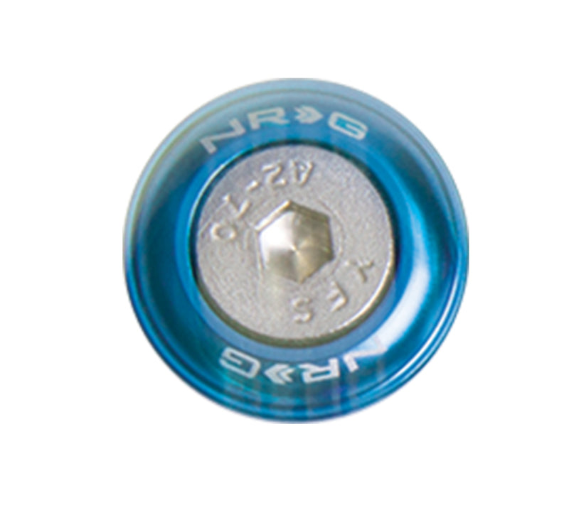 NRG Fender Washer Kit w/Rivets For Metal (Blue) - Set of 10 - Black Ops Auto Works