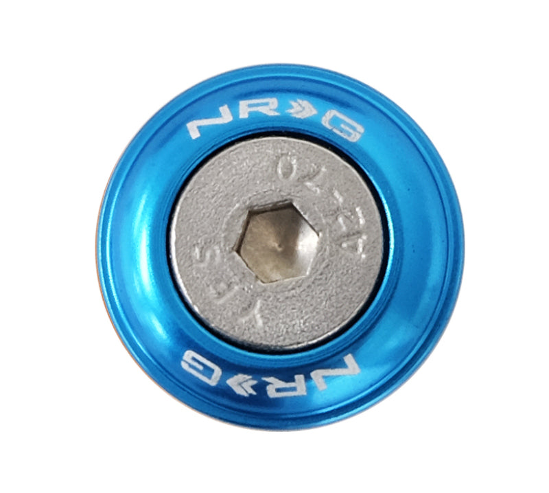 NRG Fender Washer Kit w/Rivets For Plastic (Blue) - Set of 10 - Black Ops Auto Works