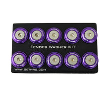 Load image into Gallery viewer, NRG Fender Washer Kit w/Rivets For Plastic (Purple) - Set of 10 - Black Ops Auto Works