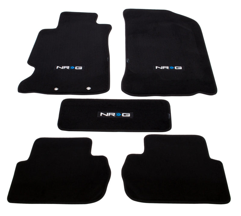 NRG Floor Mats - 02-06 Acura RSX (NRG Logo) - 5pc. - Black Ops Auto Works
