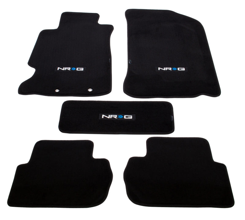 NRG Floor Mats - 02-06 Acura RSX (NRG Logo) - 5pc. - Black Ops Auto Works