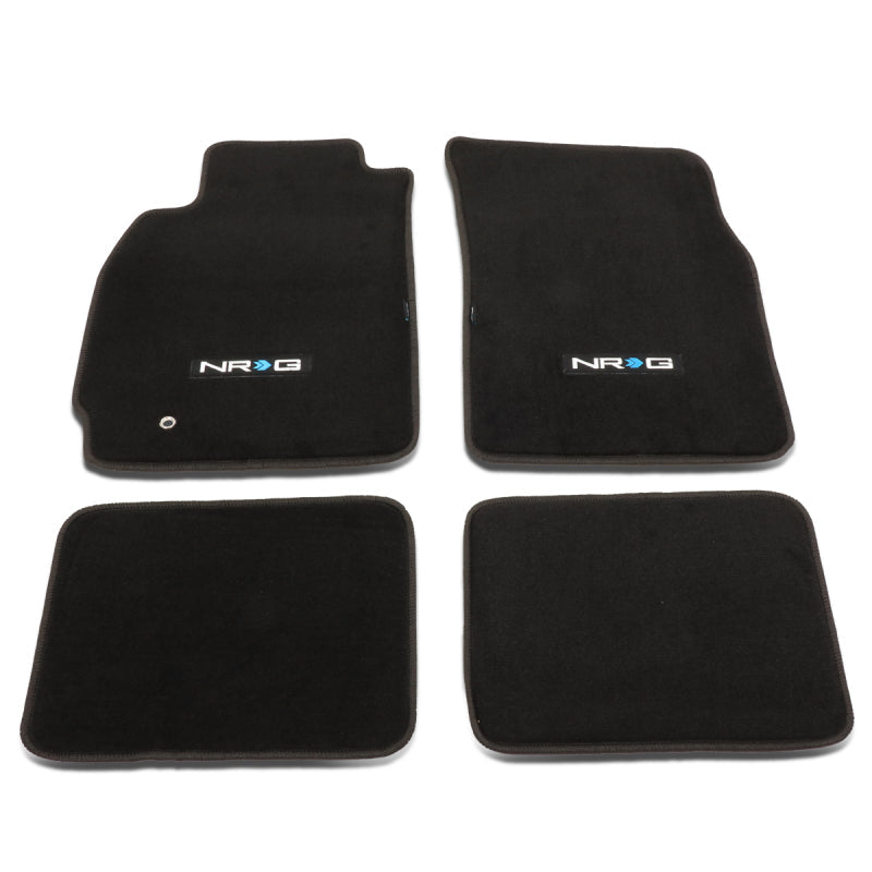 NRG Floor Mats - 03-05 Evo 8 (Evolution Logo) - 4pc. - Black Ops Auto Works
