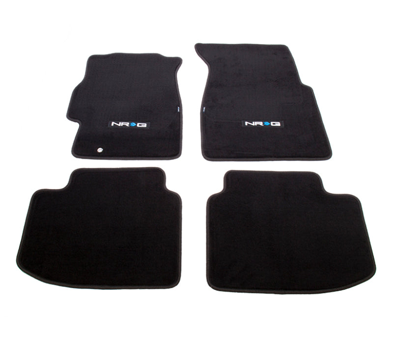 NRG Floor Mats - 96-00 Honda Civic 2DR &3DR (NRG Logo) - 4pc. - Black Ops Auto Works