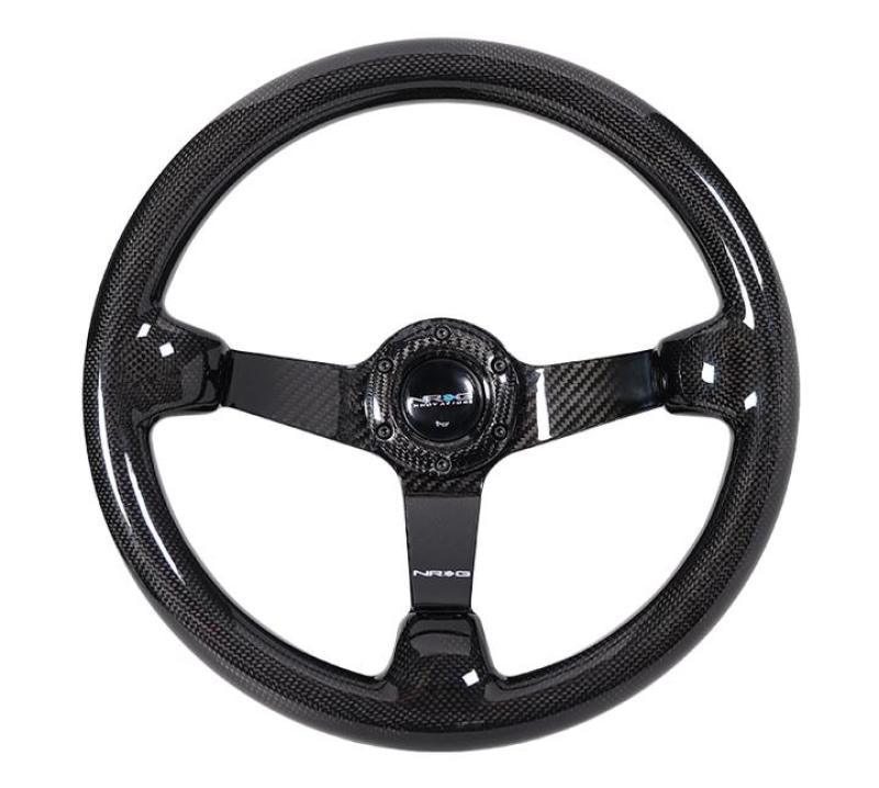 NRG Forged Carbon Fiber Steering Wheel (350mm / 3in. Deep) - Black Ops Auto Works