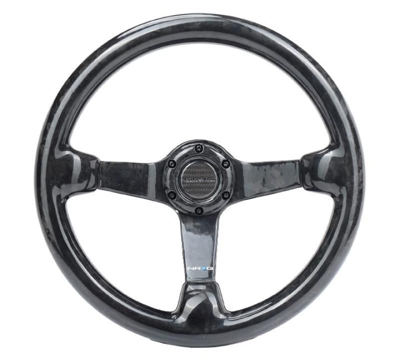 NRG Forged Carbon Fiber Steering Wheel (350mm / 3in. Deep) - Black Ops Auto Works
