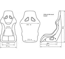 Load image into Gallery viewer, NRG FRP Bucket Seat Black - X Large - NRG FRP-304BK-NRG