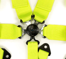 Load image into Gallery viewer, NRG SFI 16.1 5Pt 3 Inch Seat Belt Harness with Pads / Cam Lock - Neon Green - NRG SBH-B6PCNG