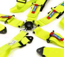 Load image into Gallery viewer, NRG SFI 16.1 5Pt 3 Inch Seat Belt Harness with Pads / Cam Lock - Neon Green - NRG SBH-B6PCNG