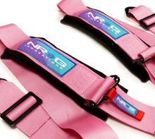 Load image into Gallery viewer, NRG NRGSBH-B6PCPK 5PT 3in. Seat Belt Harness / Cam Lock - Pink image 5