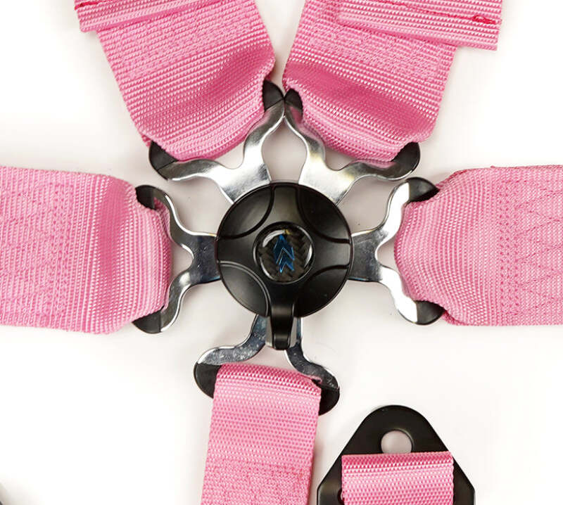 NRG NRGSBH-B6PCPK 5PT 3in. Seat Belt Harness / Cam Lock - Pink image 6