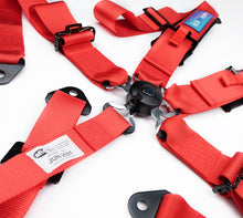 Load image into Gallery viewer, NRG NRGSBH-B6PCRD 5PT 3in. Seat Belt Harness / Cam Lock - Red image 5