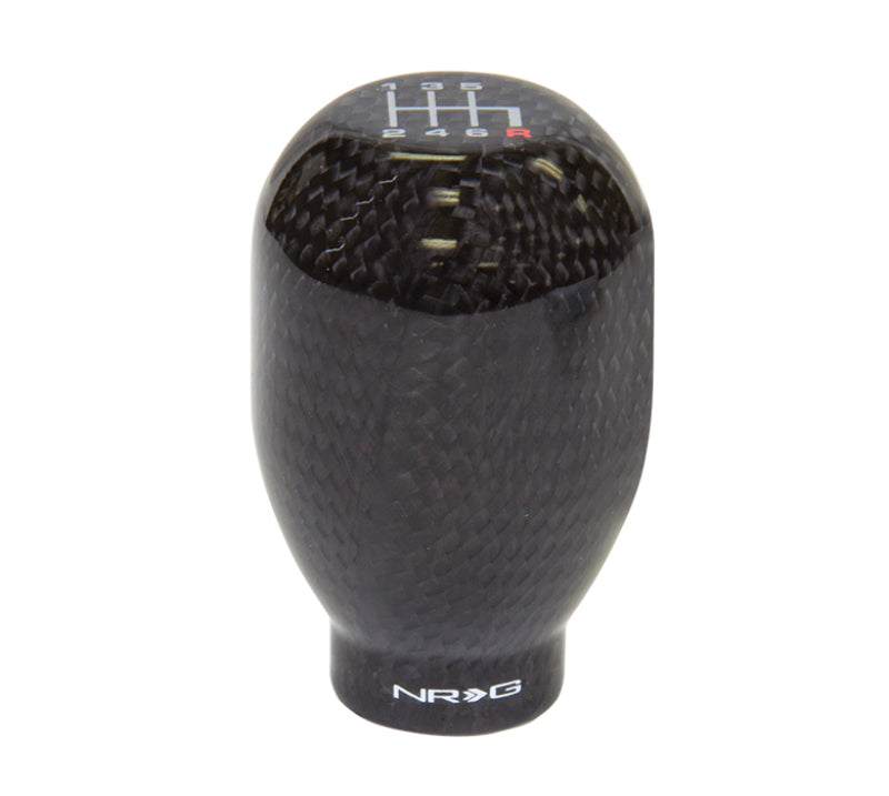 NRG Universal Shift Knob 42mm - Heavy Weight 480G / 1.1Lbs. - Black Carbon Fiber (6 Speed) - NRG SK-100BC-1-W