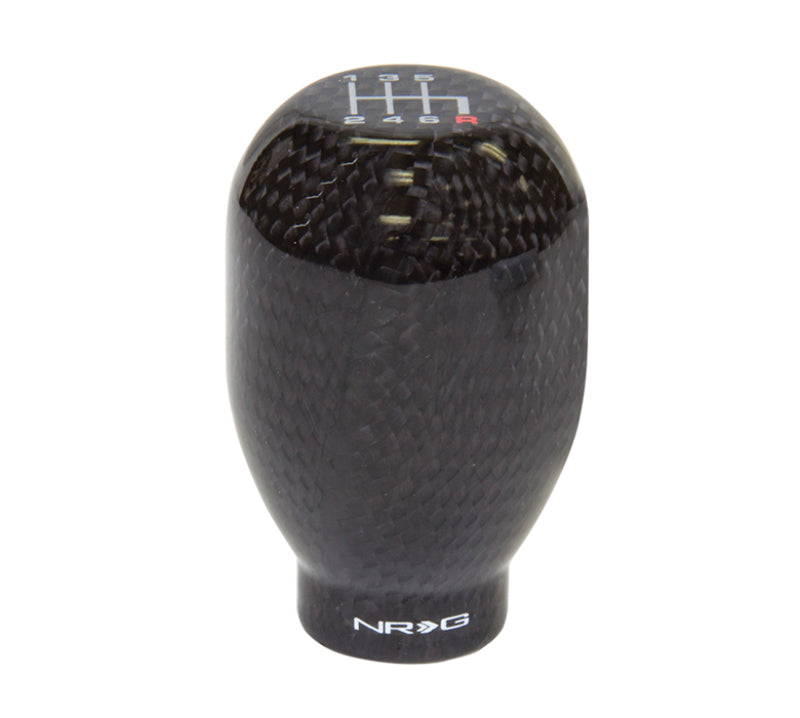 NRG Universal Shift Knob 42mm - Heavy Weight 480G / 1.1Lbs. - Black Carbon Fiber (6 Speed) - NRG SK-100BC-1-W