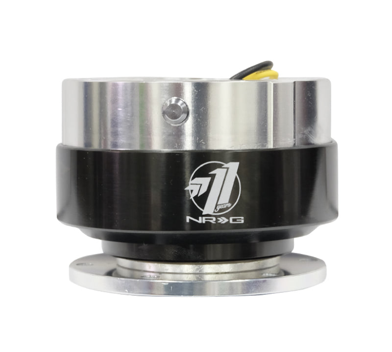 NRG Quick Release Gen 1.5 - Silver Body / Black Chrome Ring - NRG SRK-100BC